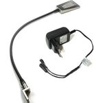 1-er Set Bettanbauleuchte Area Light Neutralweiß 12V 2W Rahmen Schwarz/Edelstahl