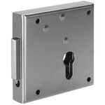 Gittertor-Riegelschloss 100 DIN re.PZ aufliegend 65mm AMF