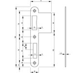 Lappenschließblech B 9000 VA rd.B.24xL.180mm DIN L BKS