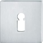 Schlüsselrosette-Paar 12 1704 VA 6204 Schildst.7,2mm BB quad.FSB