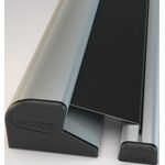 Fingersch.Rollo NR-30 L.1925mm BG silberf.Rollo schwarz ATHMER