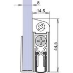 Türdichtung Schall-Ex® GS-8 1-407 1-s.L.958mm Alu.silberf.GLT ATHMER