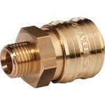 Schnellverschlusskupplung DN 7,2 AG MS blk Gew.G 1/4 Zoll 13,16mm PROMAT - VPE: 10