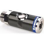 Druckknopf-Sicherheitskupplung DN 7,4,drehb.Alu.Gew.G 1/4 AG Zoll 9mm PROMAT