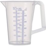 Messbecher 0,5l blau bedruckte Skala PP PRESSOL