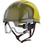 Industriekletterhelm EVO® VISTAlens® Dualswitch™ gelb/rauch ABS