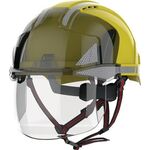 Industriekletterhelm EVO® VISTAshield® Dualswitch™ gelb/rauch ABS