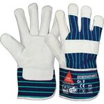Handschuhe Bremerhaven Winter Gr.10 natur/blau EN 388 PSA II HASE - VPE: 12