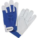 Handschuhe Donau Gr.9 natur/blau Nappaleder EN 388 PSA II PROMAT - VPE: 12