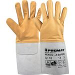 Schweißerhandschuhe Mexico Z Super Gr.10 gelb/grau Ziegennappa-/Spaltleder 10 PA - VPE: 10