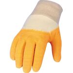 Handschuhe Gr.10 gelb I PSA I Baumwolle m.Latex ASATEX - VPE: 12