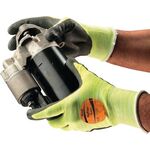 Handschuhe HyFlex® 11-423 Gr.10 grau/hellgelb EN 388,EN 407 PSA III - VPE: 12
