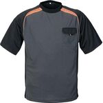 T-Shirt Gr.XXXL dunkelgrau/schwarz/orange