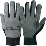 Kunstlederhandschuhe RewoMech 640 Gr.9 schwarz/grau Kunstleder/Elastan - VPE: 10