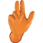Einweghandschuh Grip Orange Gr.9 orange Nitril 50 St./Box