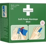 Soft Foam Bandage selbsthaftend elastisch,blau Rl.6cmx4,5m CEDERROTH