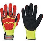 Schnittschutzhandschuhe Solidstar Impact 1655 Gr.10 gelb/rot/schw 6 PA - VPE: 6