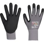 Handschuhe FlexMech 663 Gr.10 grau/schwarz Nylon/Elastan/Nitrilschaum 10 PA - VPE: 10
