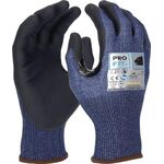 Schnittschutzhandschuhe Schnittstop Pro Gr.9 blau/schwarz EN 388 PSA II PRO FIT - VPE: 12