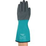 Chemikalienhandschuh AlphaTec 58-201 Gr.9 grün/grau EN 388,EN 374 PSA III - VPE: 6