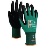 Schnitthandschuh Cut Advanced 9904 Gr.8 schwarz/grün EN388,EN420+A1 PSA II OX-ON - VPE: 12
