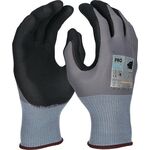 Handschuh EXTRA Gr.9 grau/schwarz EN 388/EN 407 PSA II PRO FIT - VPE: 12