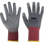Handschuh Workeasy 13G GY PU 1 Gr.9 grau/rot EN 388 PSA II HONEYWELL - VPE: 10