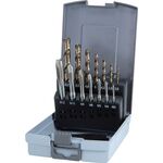 Maschinengewindebohrerset DIN 371/376 B M3-M12 14tlg.HSS-Co5 Ku.-Kass.RUKO
