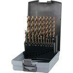 Spiralbohrer-Satz DIN 338 UNI D.1-10x0,5mm HSSE Co 5 19-tlg.