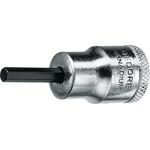 Steckschlüsseleinsatz IN 30 3/8 Zoll Innen-6-kant SW 8mm L.49mm GEDORE