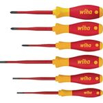 Schraubendrehersatz 3201 K601 6-tlg.Schlitz/PH/+-(SL/PZD) slim fix VDE WIHA
