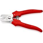 Kabelschere L.165mm Kopf pol.Ku.umspritzt KNIPEX