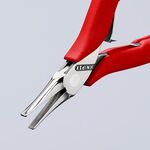 Elektronik-Greifzange Gesamt-L.115mm flachbreite Backen Form 1 Ku.-Überzug