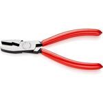 Glaskröselzange L.160mm Backen-B.9,5mm Kopf pol.Ku.-Überzug KNIPEX