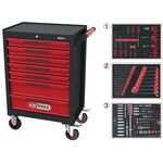 Wkz.wagen ECOline B748xT459xH1014mm 300kg 7 Schubl.215-tlg.Stahlbl.KS TOOLS