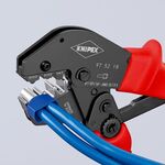 Crimpzange L.250mm 2x6,2x10,2x16 (AWG 2x10,2x7,2x5) mm² KNIPEX