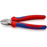 Seitenschneider L.180mm Kopf pol.Mehrkomp.-Hüllen max.2,5mm KNIPEX