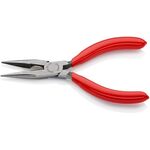 Flachrundzange L.140mm flach/rund ger.pol.Ku.-Überzug KNIPEX