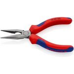 Flachrundzange L.140mm flach/rund ger.pol.Mehrkomp.-Hüllen KNIPEX