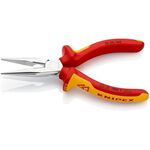 Flachrundzange DIN ISO 5745 L.160mm flach/rund ger.Mehrkomp.-Hülle VDE KNIPEX
