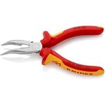 Flachrundzange L.160mm 40Grad gew.VDE Mehrkomp.-Hüllen KNIPEX