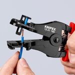 Abisolierzange L.180mm schwarz lack.Ku.-Überzug m.Öffnungsf.KNIPEX