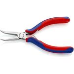 Elektronik-Greifzange Gesamt-L.145mm flachrunde Backen Form 8 Mehrkomp.-Hüllen