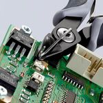 Präzisions-Elektronik-Seitenschneider L.125mm Form 5 Facette ja,sehr kl. ESD