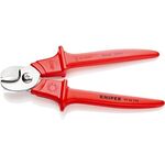 Kabelschere L.230mm Kopf pol.VDE Ku.umspritzt KNIPEX