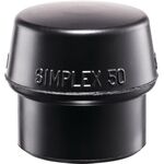 Schonhammerkopf SIMPLEX Kopf-D.100mm Gum.schwarz mittelh.HALDER