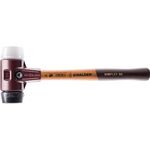Schonhammer SIMPLEX L.300mm Kopf-D.30mm mittelh.HO Gum.schwarz/Superplast.weiß