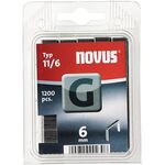 Flachdrahtklammer G Typ 11 B10,6xL6mm Draht-B.1,25mm 1200St./Pack.NOVUS