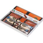Stechbeitelsatz 10,16,20,26mm Weißbuchenh.4-tlg.Lederrolltasche KIRSCHEN