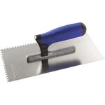Glättekelle L.280mm B.130mm Zahn 10x10 VA S.0,7mm PROMAT